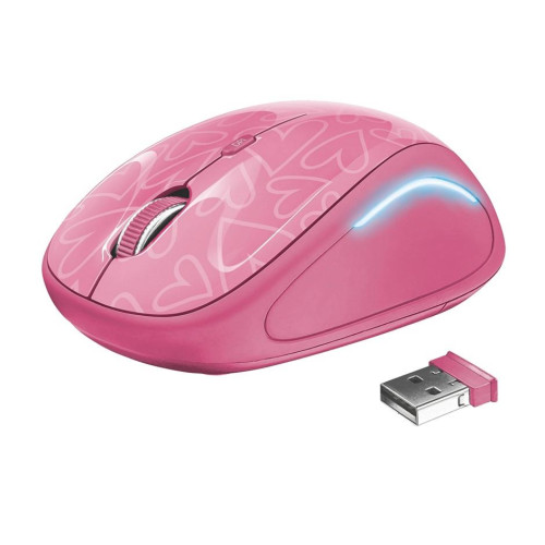 Mysz bezprzewodowa YVI FX Różowa-718845