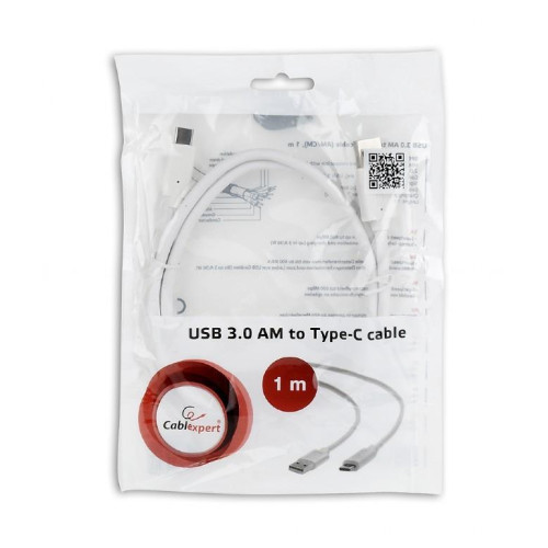 Kabel USB 3.0 C AM/CM 1m/biały-718916