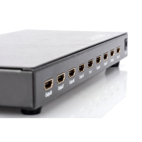 Rozdzielacz/Splitter HDMI 8-portowy, 1080p 60Hz FHD 3D, HDCP 1.2, audio-720954