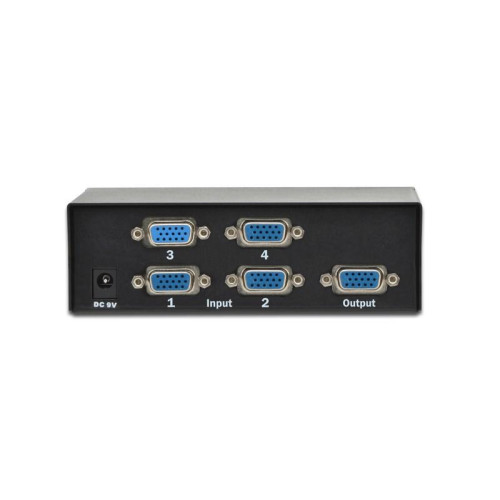 Przełącznik/Switch VGA 4-portowy, 250MHz 1080p 60Hz FHD-721035