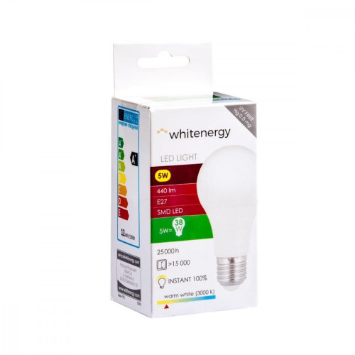 Żarówka LED A60 E27 5W 440lm ciepła biała mleczna-721793