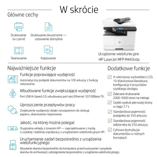 Urządzenie wielofunkcyjne HP LaserJet M443nda-7226582