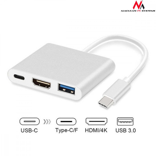 Adapter USB-C - HDMI / USB 3.0 / USB-C MCTV-840 -725763