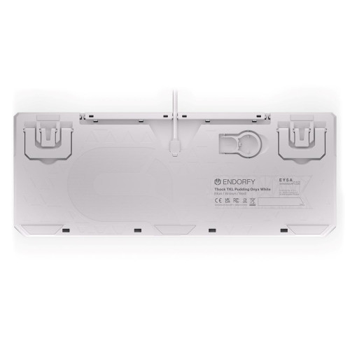 Klawiatura gamingowa ENDORFY Thock TKL Pudding Onyx White Brown RGB-7259303