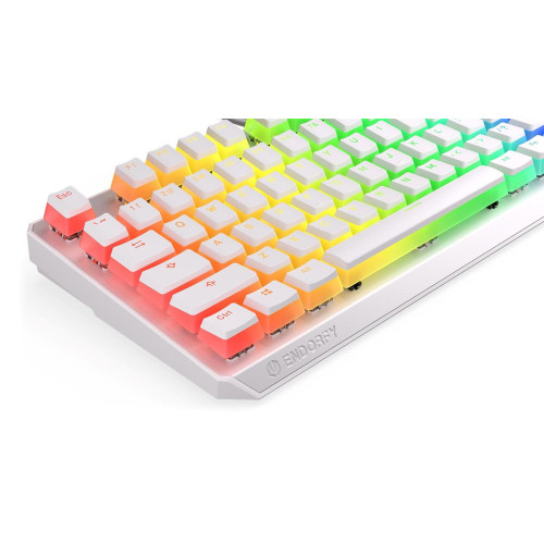 Klawiatura gamingowa ENDORFY Thock TKL Pudding Onyx White Red RGB-7259316