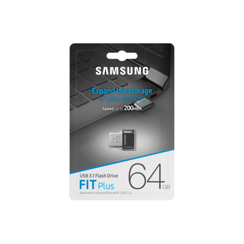 SAMSUNG FLASH FIT Plus 64GB MUF-64AB/APC GRAY-7292087