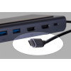 UNITEK HUB USB-C 11W1, USB-C, RJ45, MST, 100W PD-7380296