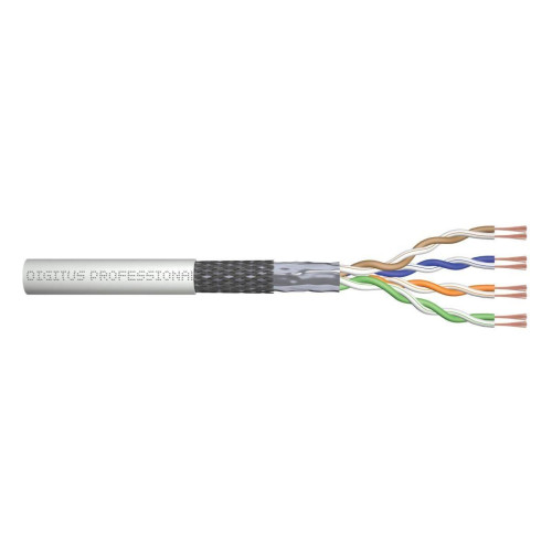 Kabel teleinformatyczny patchcordowy kat.5e, SF/UTP, linka, AWG 26/7, PVC, 305m karton Szary-744219