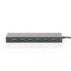 HUB/Koncentrator 7-portowy USB 3.0 SuperSpeed, aktywny, aluminium-745092