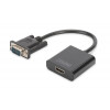 Konwerter/adapter audio-video VGA do HDMI, 1080p FHD, z audio 3.5mm MiniJack-745131
