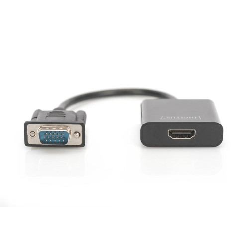 Konwerter/adapter audio-video VGA do HDMI, 1080p FHD, z audio 3.5mm MiniJack-745132