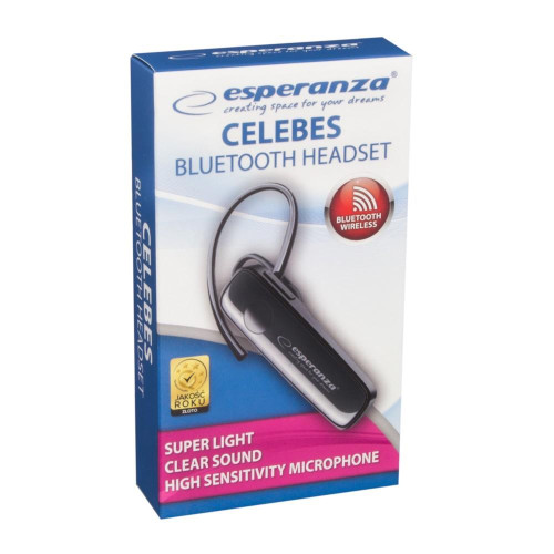 Słuchawka douszna bluetooth Celebes czarna-746300