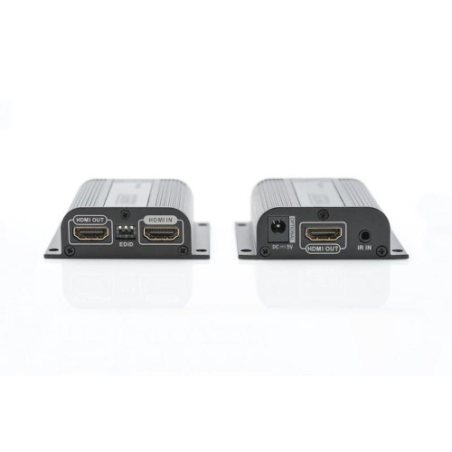Przedłużacz/Extender HDMI do 50m po skrętce Cat.6/7 UTP, 1080p 60Hz FHD, HDCP 1.2, IR, audio(zestaw)-747601