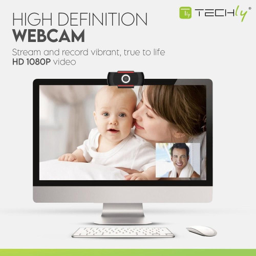 TECHLY KAMERA USB INTERNETOWA FULLHD 1080P Z MIKRO-7487437