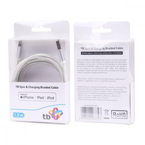 Kabel Lightning-USB 1.5m srebrny MFi-753105