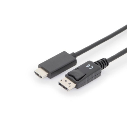 Kabel adapter DisplayPort 1.2 z zatrzaskiem 4K 60Hz UHD Typ DP/HDMI A M/M czarny 1m-753385