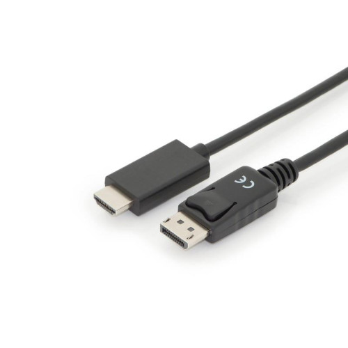 Kabel adapter DisplayPort 1.2 z zatrzaskiem 4K 60Hz UHD Typ DP/HDMI A M/M czarny 3m-753391