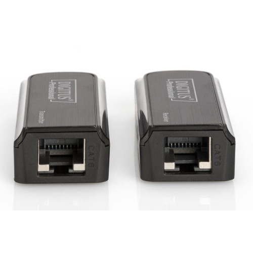 Mini Przedłużacz/Extender HDMI do 50m po skrętce Cat.6/7, 1080p 60Hz FHD, HDCP 1.2, z audio (zestaw)-753525