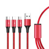 Kabel ładujący 3-in-1 USB - USB-C/microUSB/Lightning, 1,2m; C4049RD-754309