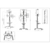 MANHATTAN STOJAK MOBILNY TV LED/LCD/PDP 37-70 CALI-7555501