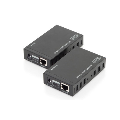 Przedłużacz/Extender HDMI HDBaseT do 70m po Cat.5e, 4K 30Hz UHD, HDCP 2.2, IR, z audio (zestaw)-756717