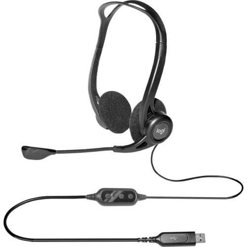 Słuchawki z mikrofonem Logitech 960 981-000100 (kolor czarny)-7579303