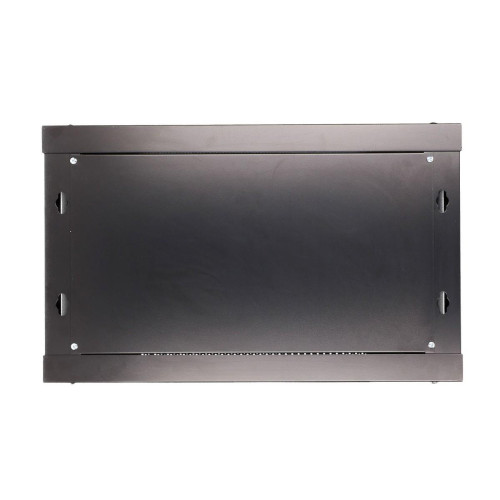 Szafka wisząca rack 6U 600x450 czarna szklane drzwi -758797