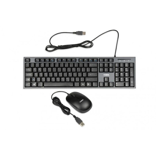 Zestaw klawiatura + mysz IBOX IKMS606 (USB 2.0; (US); czarna, optyczna; 800 DPI)-761508