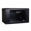 Szafa wisząca jednosekcyjna 19" 4U 279/600/450mm, drzwi szklane, (RAL 9004) Czarna -764583