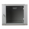 Szafa sieciowa wisząca 19 cali 9U rack 600x600, drzwi szyba, niedzielona, niezłożona, Szara-764619