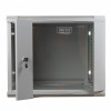 Szafa sieciowa wisząca 19 cali 9U rack 600x600, drzwi szyba, niedzielona, niezłożona, Szara-764620