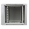 Szafa sieciowa wisząca 19 cali 9U rack 600x600, drzwi szyba, niedzielona, niezłożona, Szara-764622