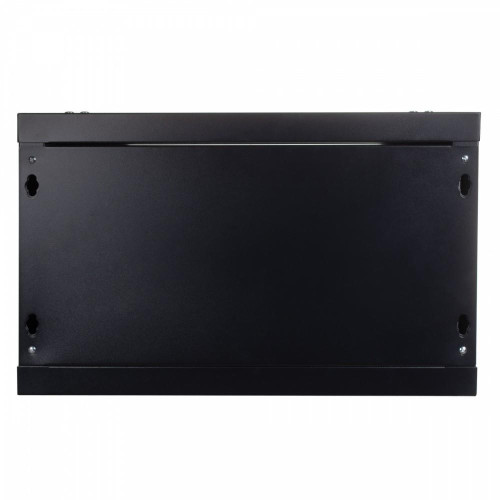 Szafa wisząca jednosekcyjna 19 cali 4U 279/600/450mm, drzwi szklane, (RAL 9004) Czarna-764588