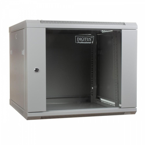 Szafa sieciowa wisząca 19" 9U rack 600x600, drzwi szyba, niedzielona, niezłożona, szara-764618