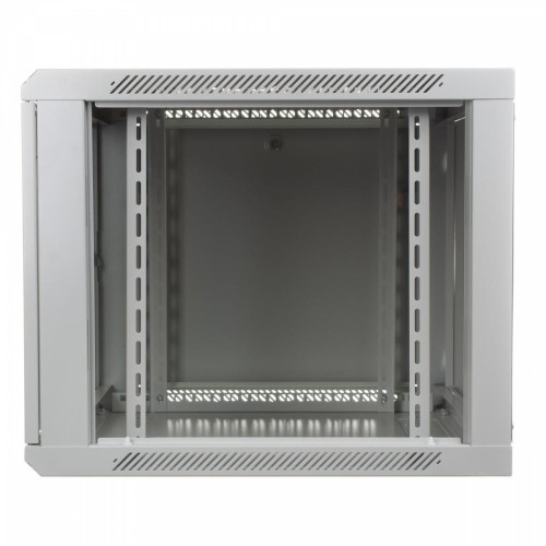 Szafa sieciowa wisząca 19 cali 9U rack 600x600, drzwi szyba, niedzielona, niezłożona, Szara-764622