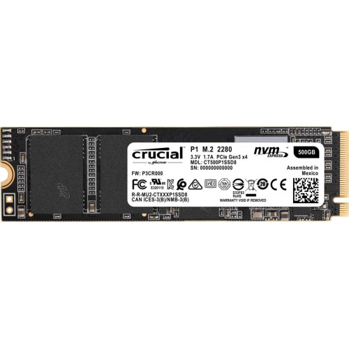 Dysk SSD P1 500GB M.2 PCIe NVMe 2280 1900/950MB/s -765317