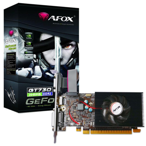 AFOX GEFORCE GT730 1GB DDR3 64BIT DVI HDMI VGA LP FAN V1 AF730-1024D3L7-V1-7660158