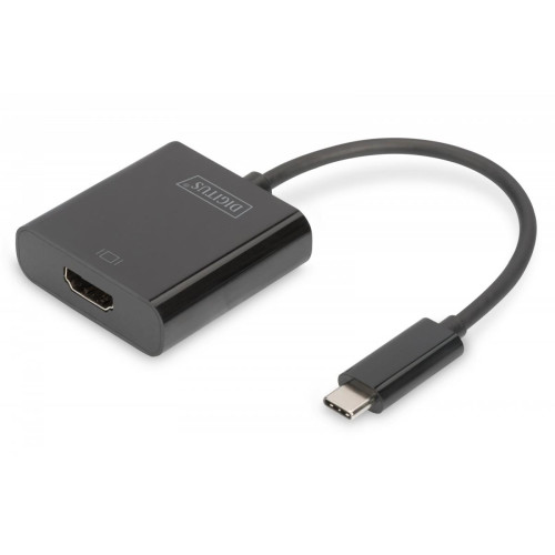 Adapter graficzny HDMI 4K 30Hz UHD na USB 3.1 Typ C, z audio, czarny, dł. 15cm-766493