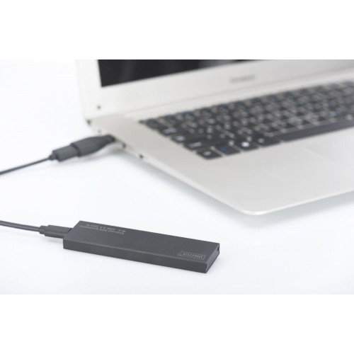 Obudowa zewnętrzna USB Typ C na dysk SSD M2 (NGFF) SATA III, 80/60/42/30mm, aluminiowa-766510