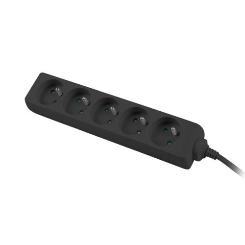 Listwa zasilająca 3m, czarna, 5 gniazd, kabel wykonany z pełnej miedzi-7812057