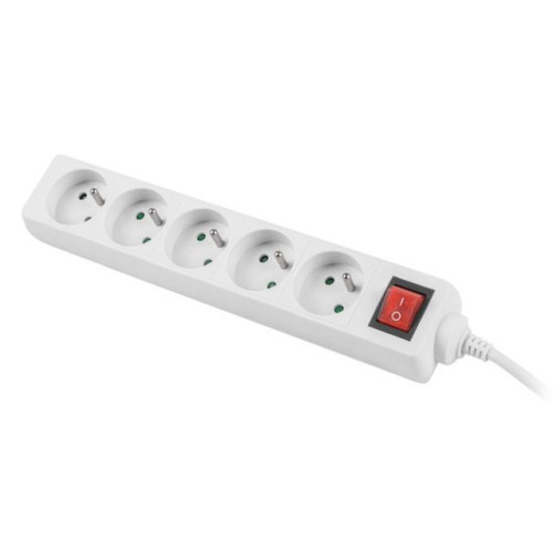 Listwa zasilająca 3m, biała, 5 gniazd, z wyłącznikiem, kabel wykonany z pełnej miedzi-7812093