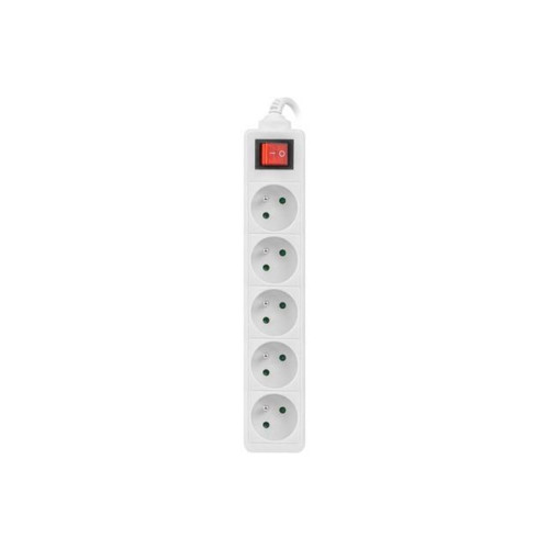 Listwa zasilająca 3m, biała, 5 gniazd, z wyłącznikiem, kabel wykonany z pełnej miedzi -767093