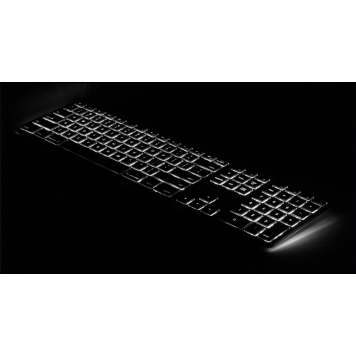 Klawiatura aluminiowa Mac podświetlana RGB szara-767618
