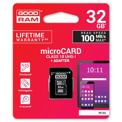 Karta pamięci microSDHC 32GB CL10 + adapter-770499