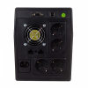 Zasilacz awaryjny UPS Line-Ineractive LED, 2000VA/1200W, 2x12V/9Ah, AVR, 4xSCHUKO, USB, RS232, RJ45-771222