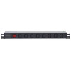 Listwa zasilająca rack 19 1U 110V-250V/10A 8 gniazd C13 kabel 2m-771261