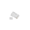 Wtyk sieciowy RJ45 8P8C kat.6 UTP (100szt) z prowadnicą do linki i do drutu -771602