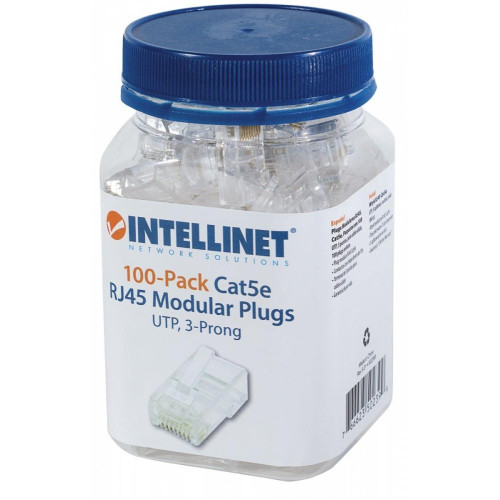 Wtyk RJ45 UTP na drut 8p8c kat.5e słoik 100szt.-771110