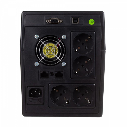 Zasilacz awaryjny UPS Line-Ineractive LED, 2000VA/1200W, 2x12V/9Ah, AVR, 4xSCHUKO, USB, RS232, RJ45-771222