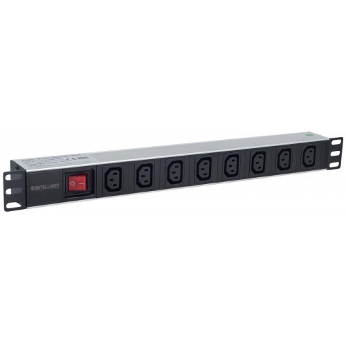 Listwa zasilająca rack 19 1U 110V-250V/10A 8 gniazd C13 kabel 2m-771260